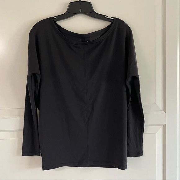 Athleta essence flow top solid black 11726 - Picture 2 of 6